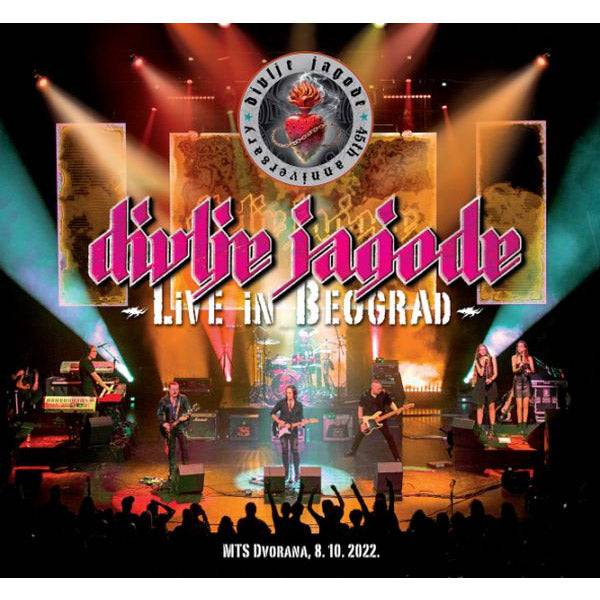 Live concert performance with band on stage and 'Divlje Jagode' logo at top.