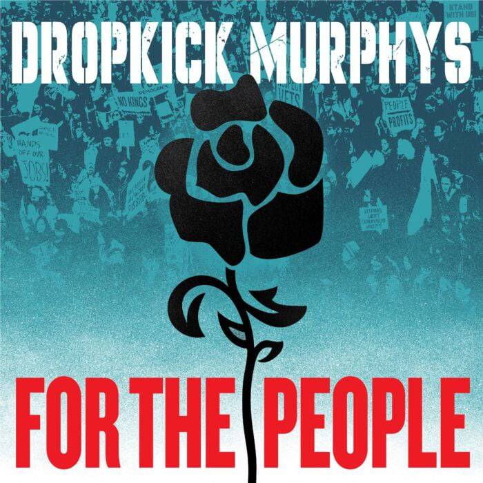 Silver vinyl 2LP record of Dropkick Murphys - For The People by Gramofonik, featuring album artwork on the front cover.