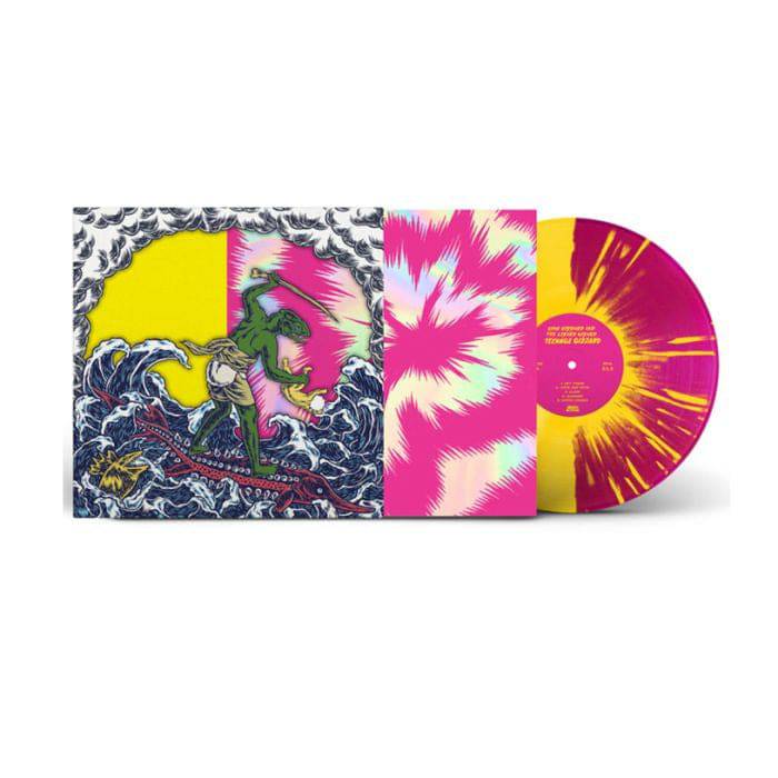 Colored vinyl LP of King Gizzard and The Lizard Wizard's Teenage Gizzard by Gramofonik, featuring vibrant record design and album cover art.
