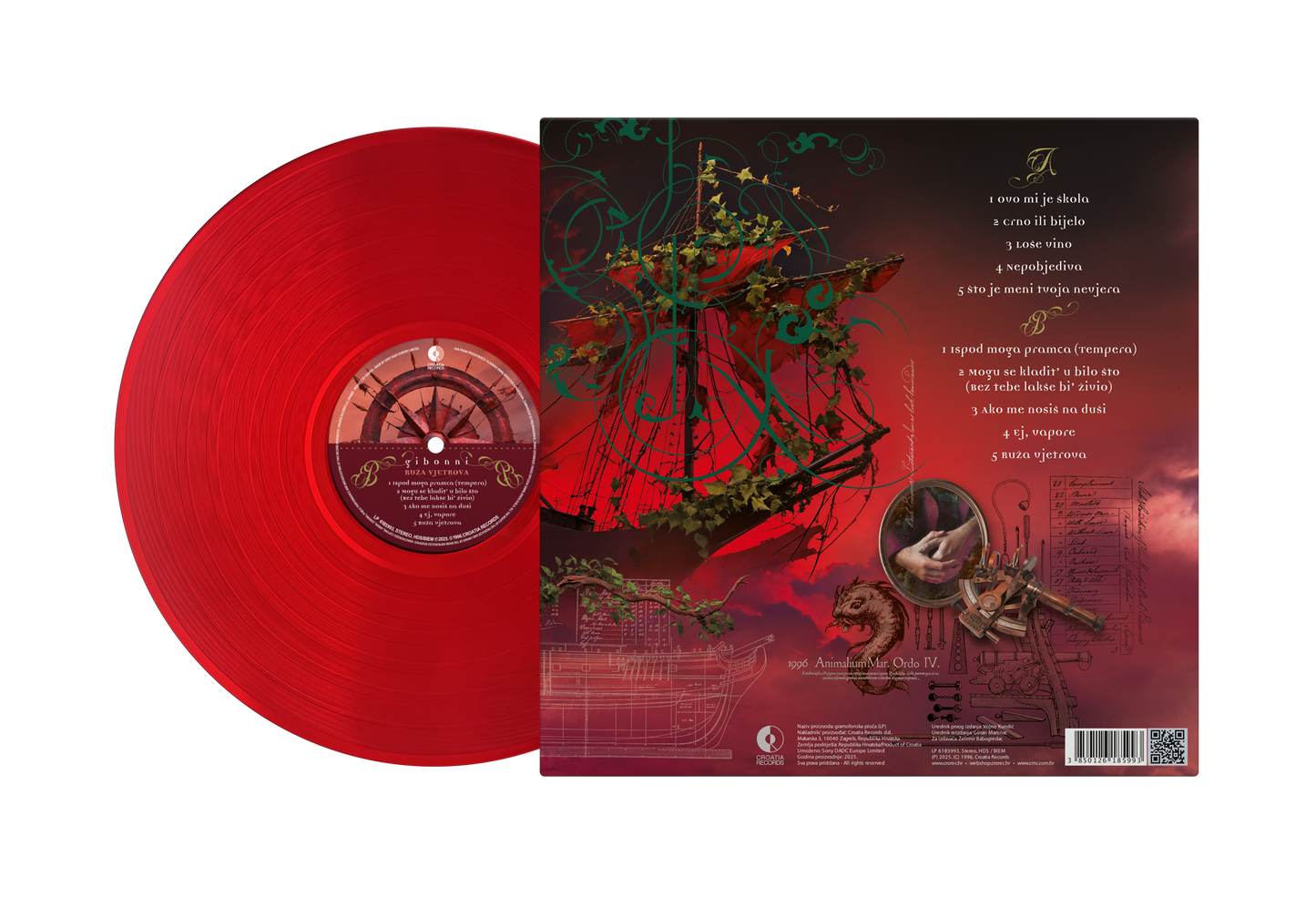 Gibonni - Ruža Vjetrova (Crveni vinil) - LP