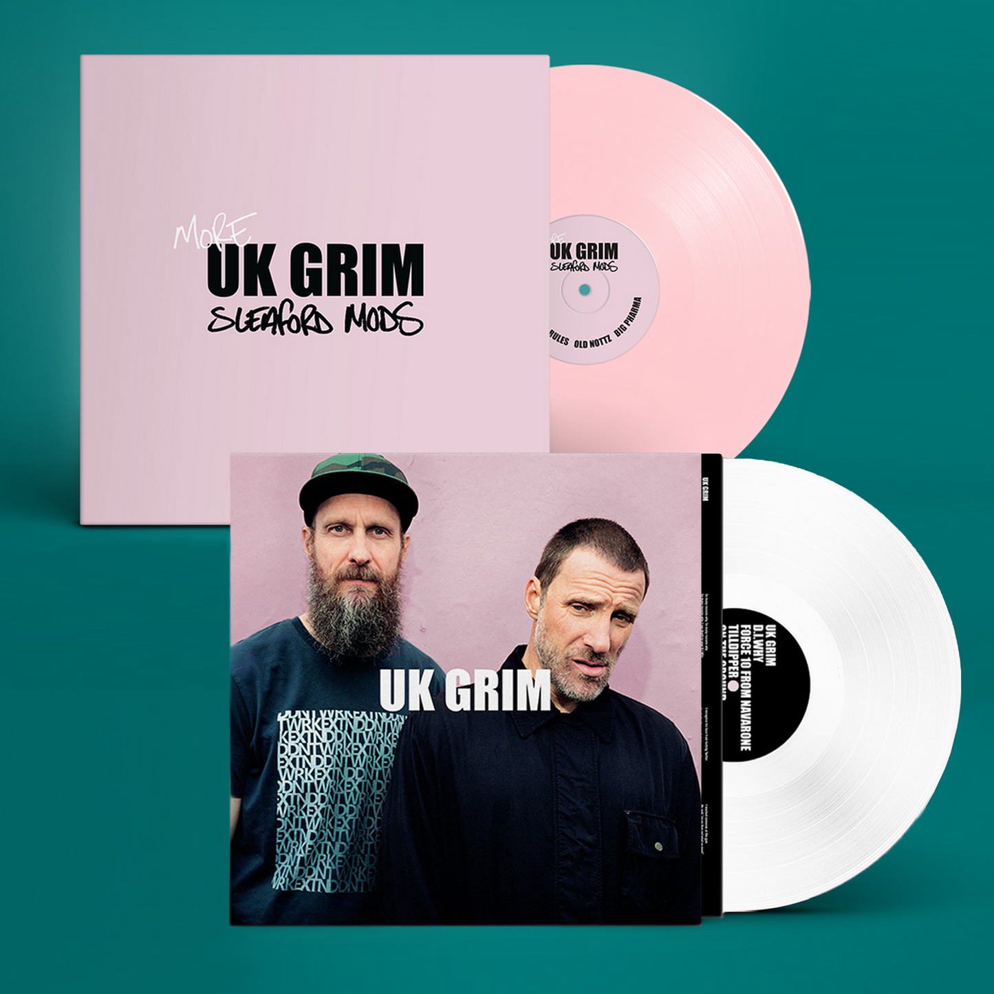 Sleaford Mods - More UK GRIM (12" EP Limited Edition Pink Vinyl) - LP