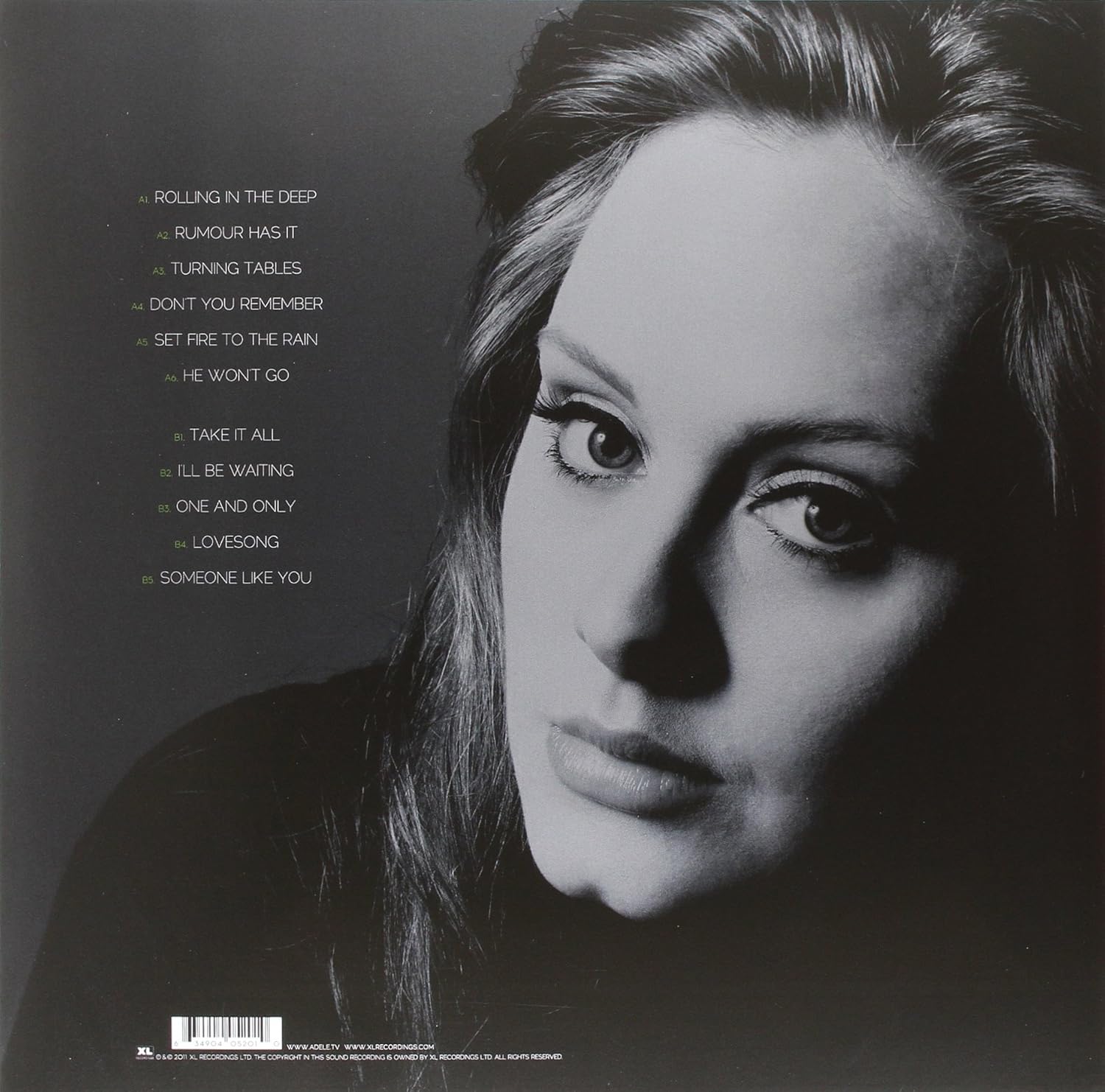 Gramofonik Adele 21 vinyl LP record featuring album cover artwork and classic black vinyl disc.