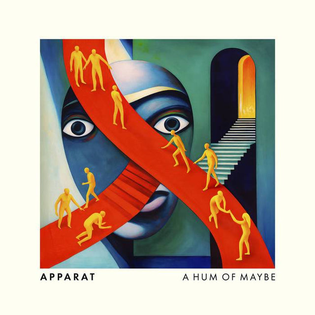 Green vinyl LP record titled "A Hum of Maybe" by Apparat, released by Gramofonik, shown in a close-up image.