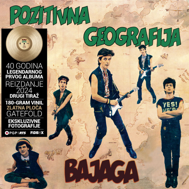 Bajaga - Pozitivna geografija (Zlatna ploča - reizdanje 2024) - LP - Gramofonik