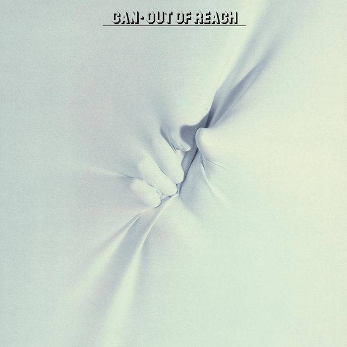 Gramofonik vinyl LP "Out Of The Reach" Can album, black vinyl record with label, shown in close-up on a white background.