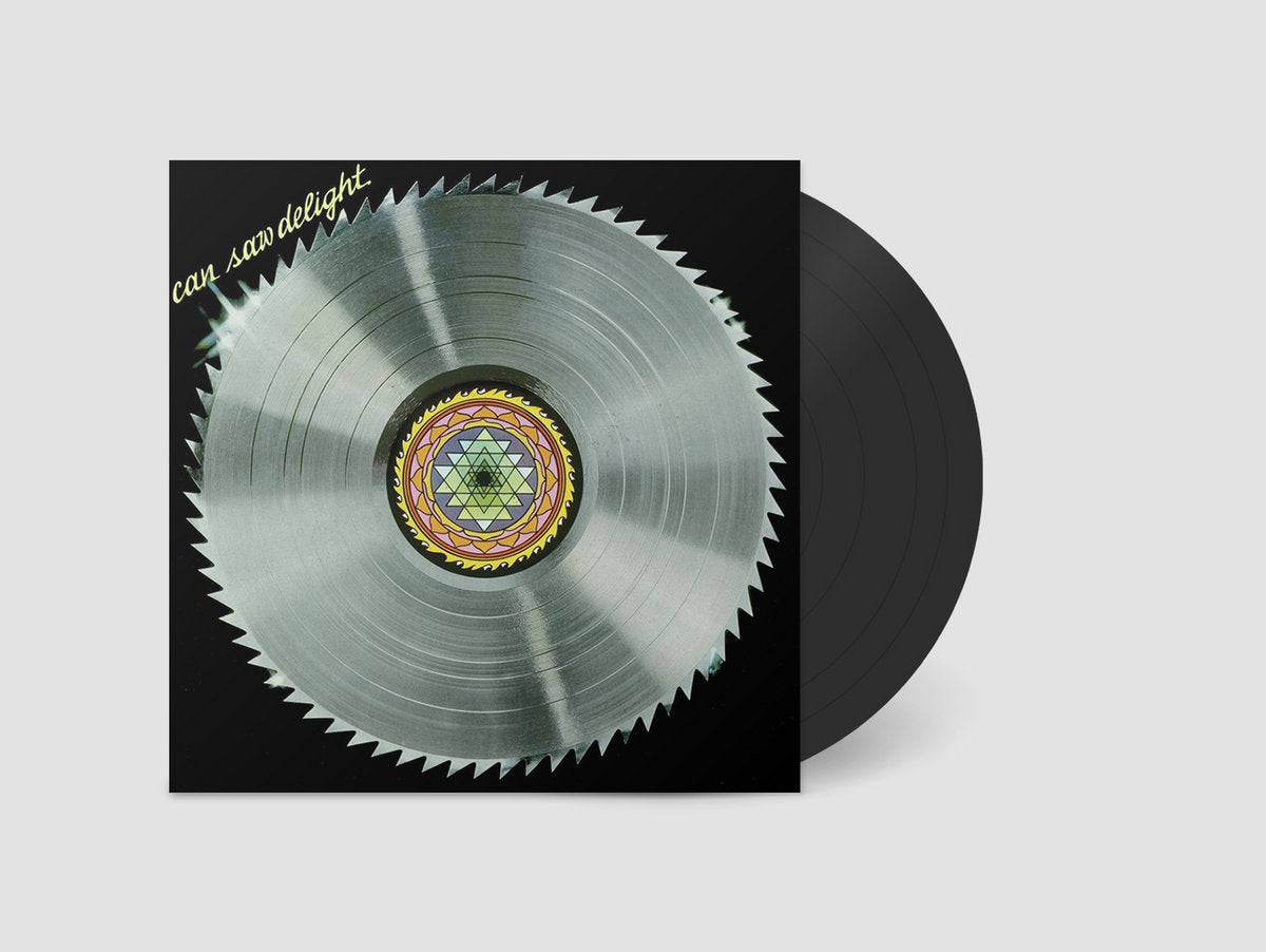 Gramofonik Saw Delight vinyl LP can with colorful label and vintage design, showcasing the record's label and packaging details.