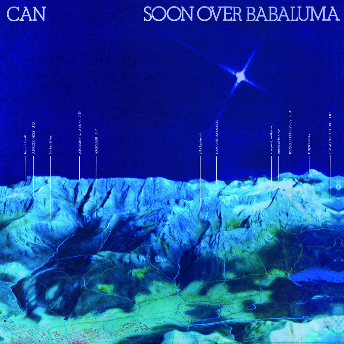 Vinyl LP record titled "Soon Over Babaluma" by Gramofonik, featuring colorful abstract album cover art.