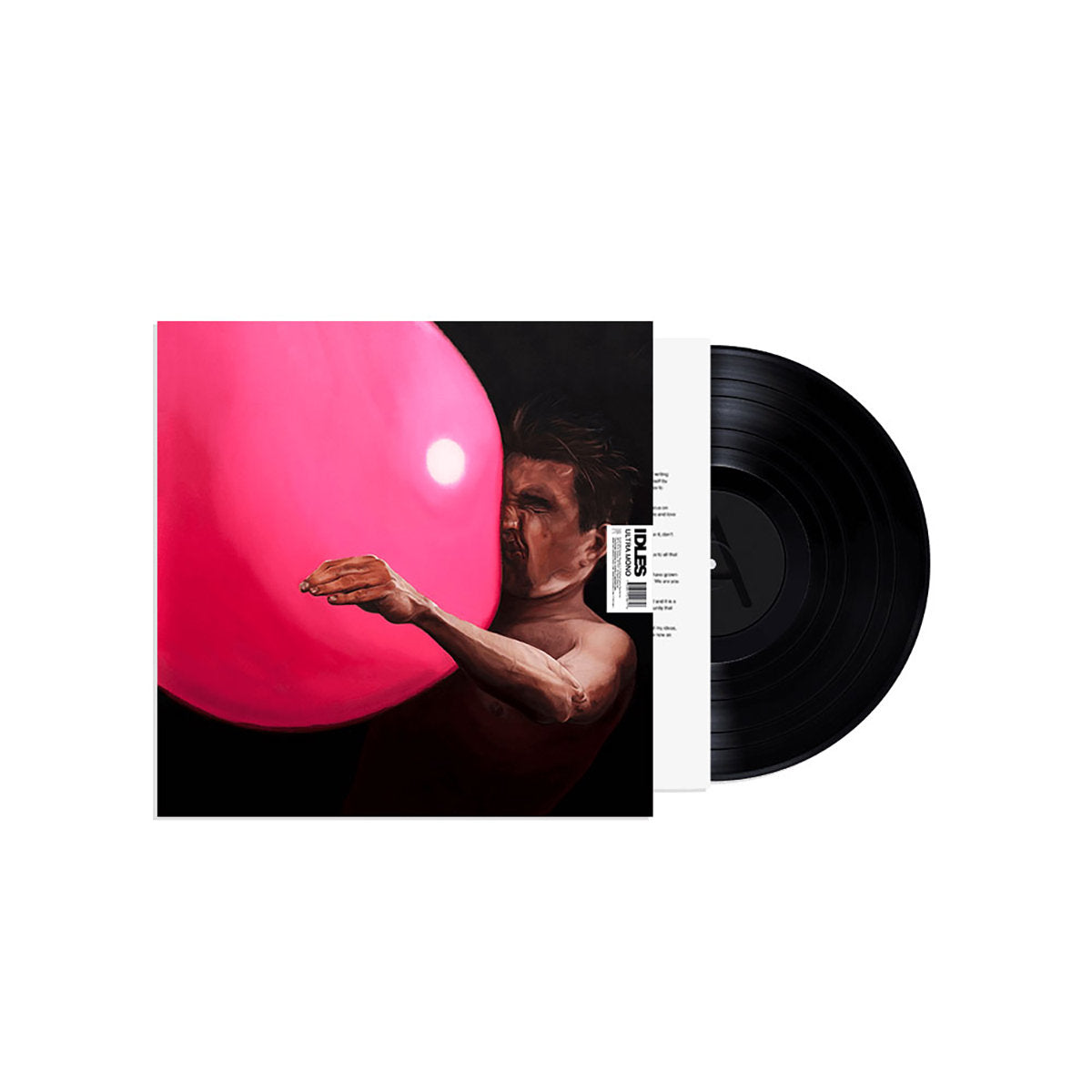 Gramofonik vinyl LP of Idles Ultra Mono album featuring colorful abstract artwork on the cover.