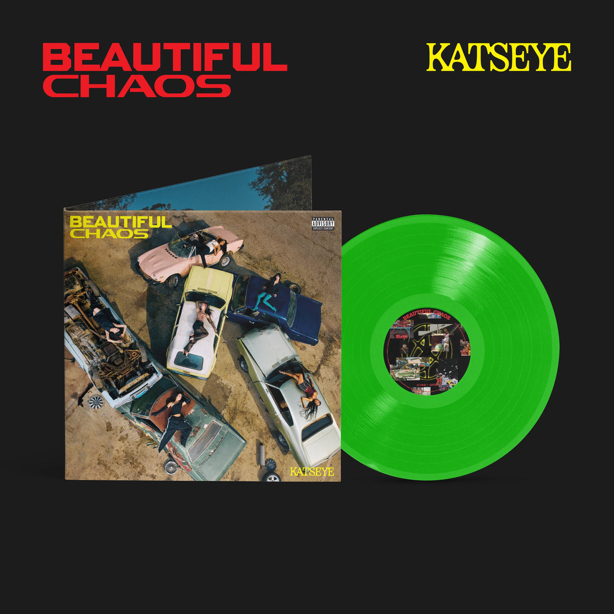 Katseye - Beautiful Chaos (Neon Lime 12inch EP) - LP - Gramofonik