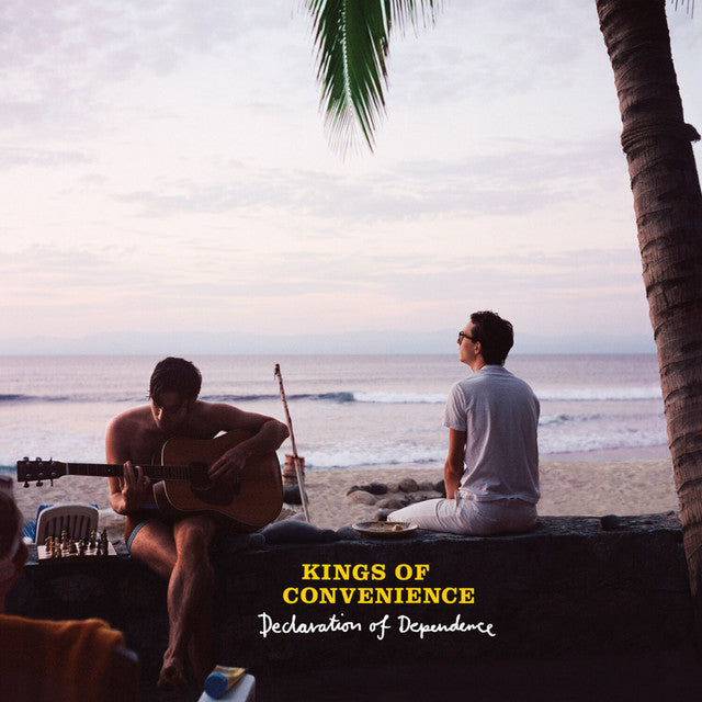 Gramofonik vinyl LP of Kings Of Convenience's Declaration Of Dependence, featuring album cover art with minimalist design.