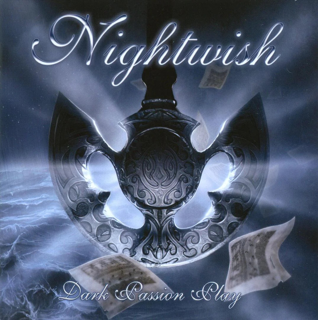 Nightwish Dark Passion Play vinyl 2LP by Gramofonik, showing the album cover art on the black vinyl record.