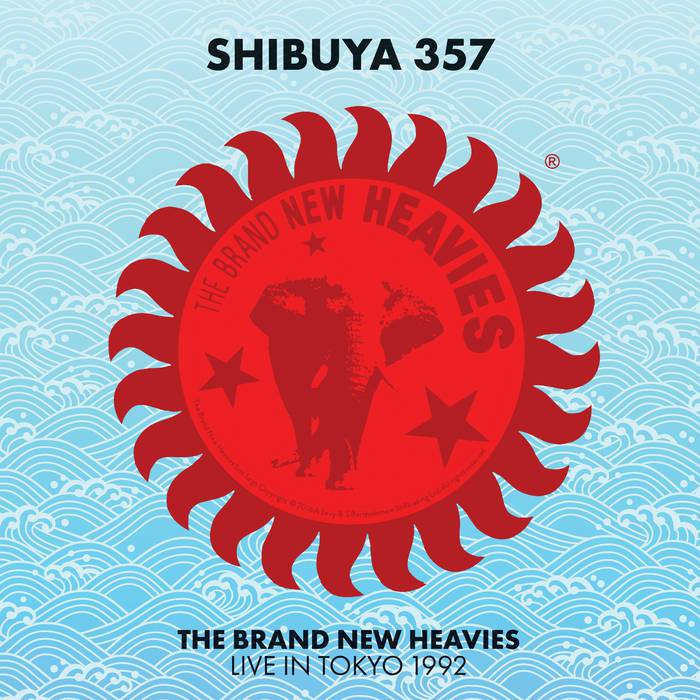 Vinyl LP titled "Shibuya 357" by The Brand New Heavies, live in Tokyo 1992, released by Gramofonik, featuring album cover art.