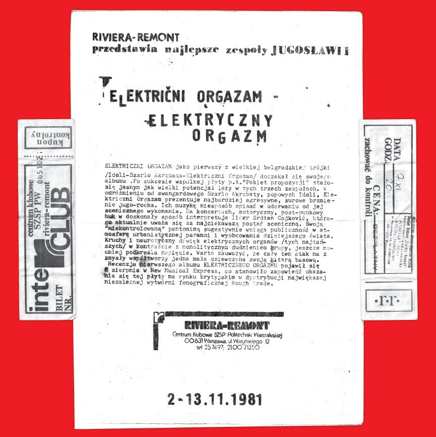 Električni orgazam - Warszava ’81 - LP