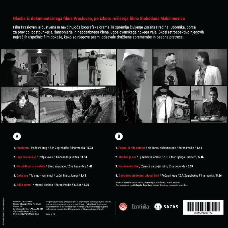 Zoran Predin - Glasba iz filma Praslovan - LP - Gramofonik